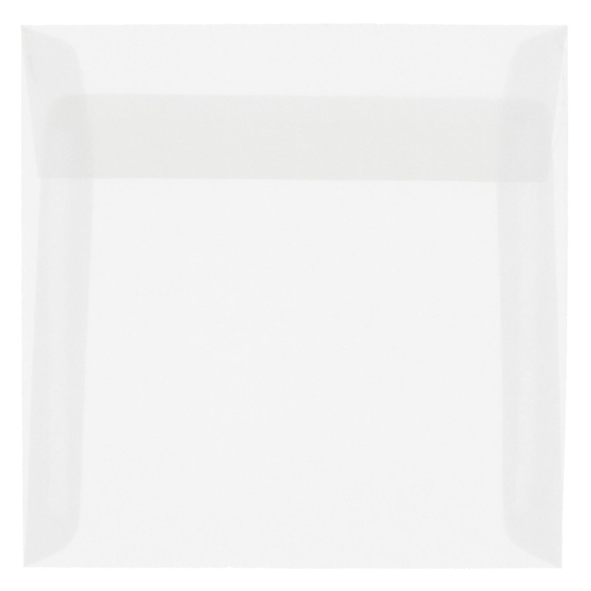 JAM Paper 8" x 8" Square Translucent Vellum Invitation Envelopes